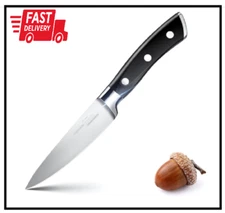 Paring Knife, 4 inch Small Kitchen Knife Ultra Sharp German Stainless Steel F...