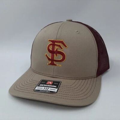 Retro Florida State Richardson 112 Trucker Embroidered Cap Hat Snapback Mesh Custom State Golf Map Hat: Embroidered Richardson 112  main image 4