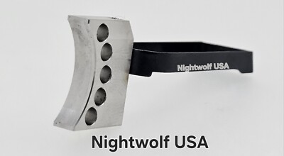 Nightwolf USA 1911 Trigger 318 stainless steel 5 Hole Pad Custom Colt  SS Billet