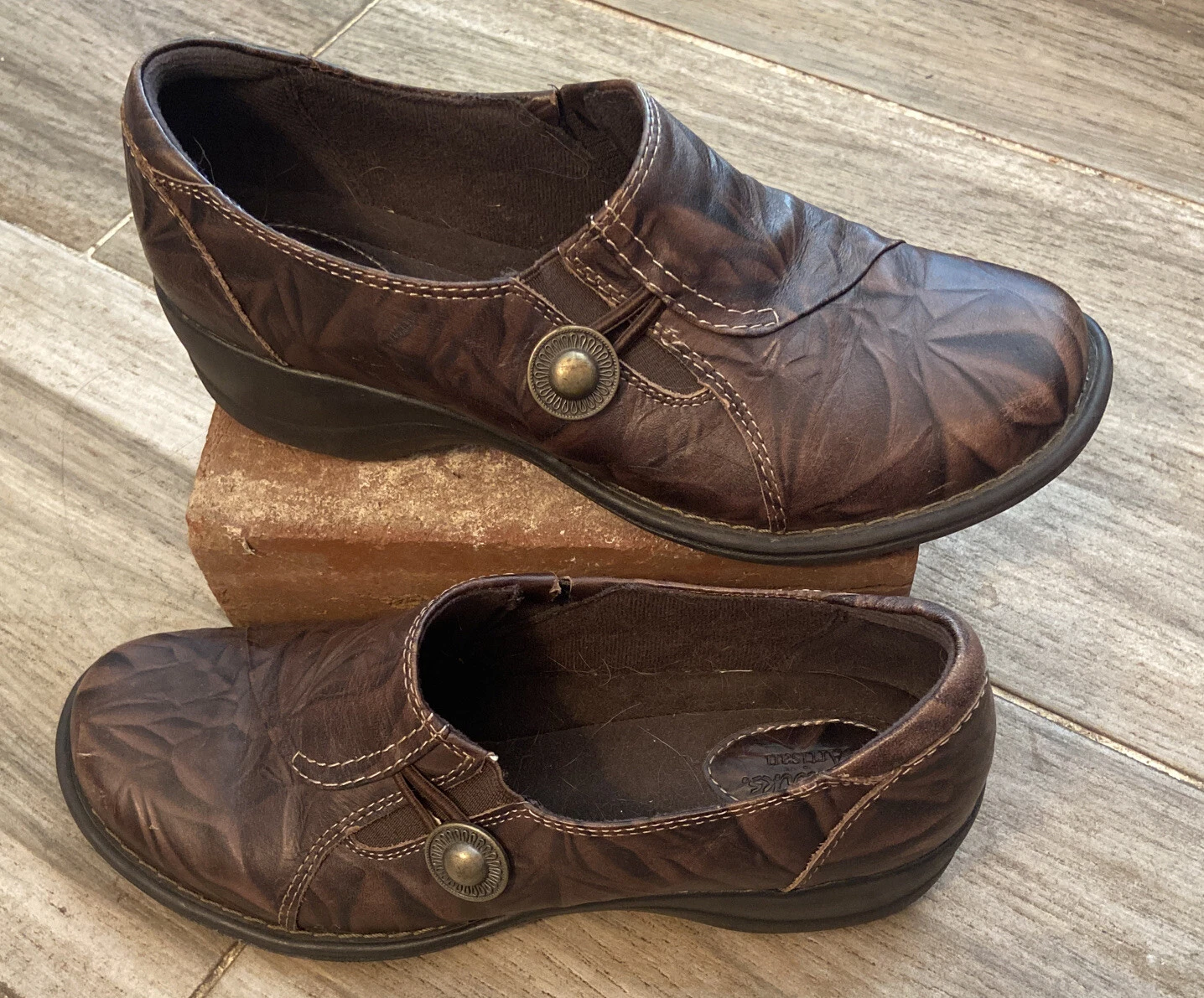 Mocassino Clarks Artisan Azlyn Luck scarpe comode stile 66541 donna taglia 8 5! Marrone