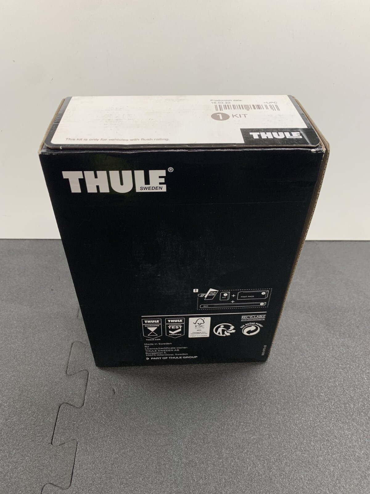 Kit Fixation Thule 5013 pour Audi A3 Berline avec Toit Flottant