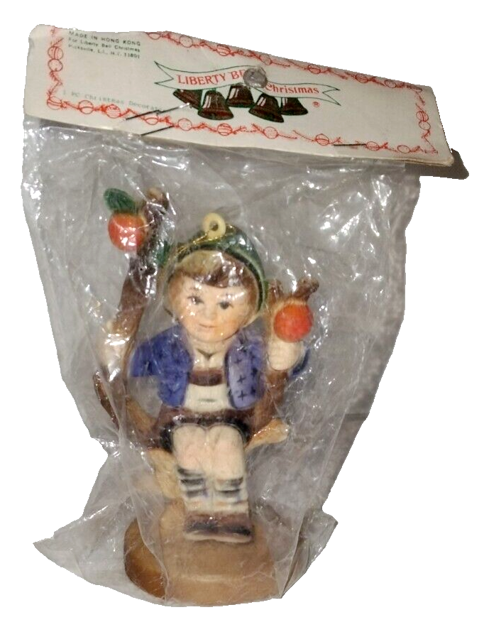Apple Tree Boy Liberty Bell Christmas Ornament