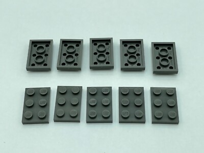 LEGO   3021 2x3 Plate in Alt grau  10 STK Pat Pend wie Test Brick Prototyp NEU