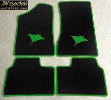 Autoteppich Fußmatten für Opel Manta B und CC  Rochen grasgrün Neuware 4teilig