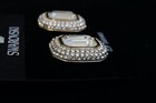 Swarovski Crystal Rectangular Octagon Gold Tone Clip On Earrings — photo 6