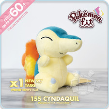 PLUSH 155 Cyndaquil Pokemon Fit Official 5" Toy New with Tags