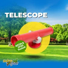 SWING SET STUFF TELESCOPE RED park outdoor accessories fort kids toy 0006