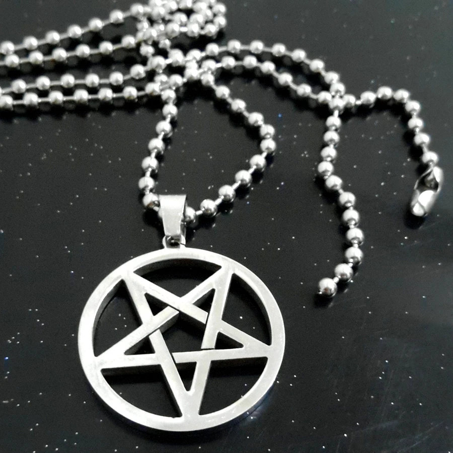 YAFEINI Collana pentagramma in argento Sterling 925 con pentacolo Wiccan pagano gioielli regalo da donna, non noto