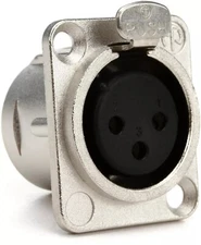 Neutrik NC3FD-L-1   3-pole Female XLR Panel-mount Connector NOS