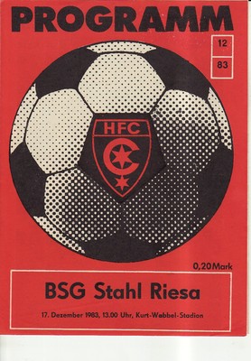 OL 83/84 HFC Chemie - BSG STAHL RIESA