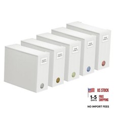 5 Pack Bed Sheet Organizers and Storage, Foldable pack of 5 White, 5 Pack