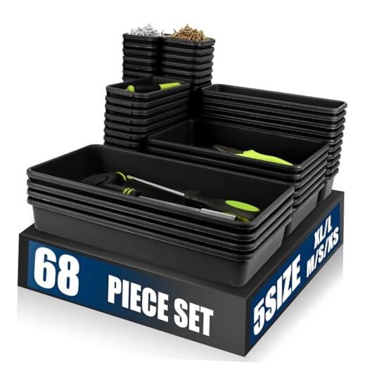 LARGE SIZE】【68PCS】Tool Box Organizer Tray Divider, 【5 Size