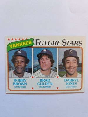 1980 TOPPS YANKEES FUTURE STARS B. BROWN/B. GULDEN/D. JONES #670 EX/MT