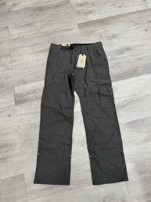 Prana Stretch Zion Pant II Hiking Relaxed Fit Gray Pants Men Size 31 X 30