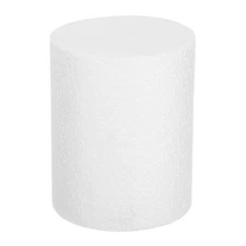 Round Foam Cake Dummy, 4"x 5" White Fake Cake Circles Dummies