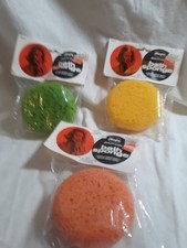 3 Magla Bath Sponges New in Packages. Vintage NOS Irvington NJ
