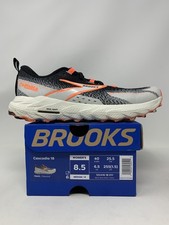 Women's Brooks Cascadia 18, Black/Blue Wash/Flame, 8.5 B Medium US