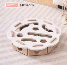 Interactive Cat Puzzle Toy Ball Track Felt Exercise Toy Indoor Hunting Game Cats