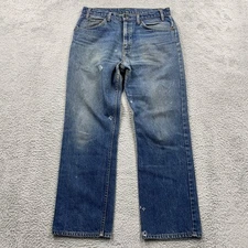 Vtg Levis 559-0217 Jeans Men 34x29 Orange Tab Bootcut Dark Wash 80s Made in USA