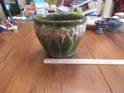 VTG Brush McCoy Blended Majolica Art Pottery Amaryllis Jardiniere Planter