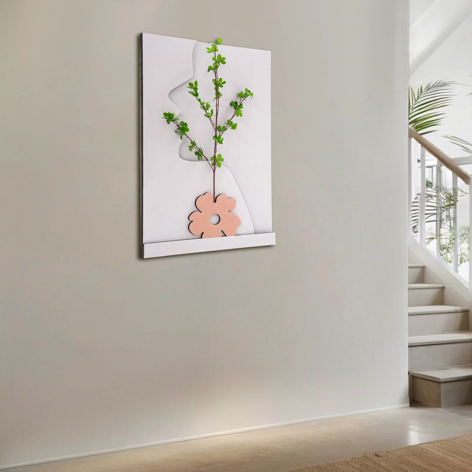 Sandstone Decor Wall Art Painting Wall Art Decor with LED Light for Home Office