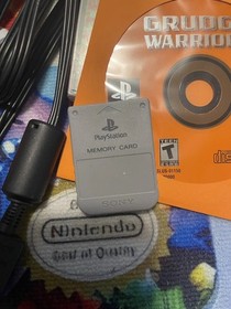 PS One PS1 Console w/ Attached Screen, 2 Controllers Memory Card & 4 Games