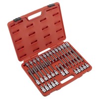 "Sealey Trx-Star* Stecknuss-Bit-Satz 32St 1/2\"Sq Antrieb AK2194"