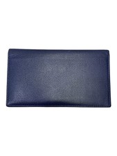 ETTINGER Coat Wallet, Long Wallet, Goat Leather, NVY, Solid Color, Men's
