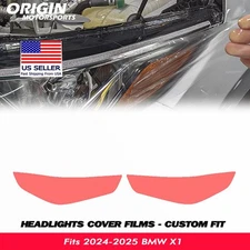 PreCut Headlights Protection Clear Covers Bra Film Kit PPF Fits 2024-2025 BMW X1
