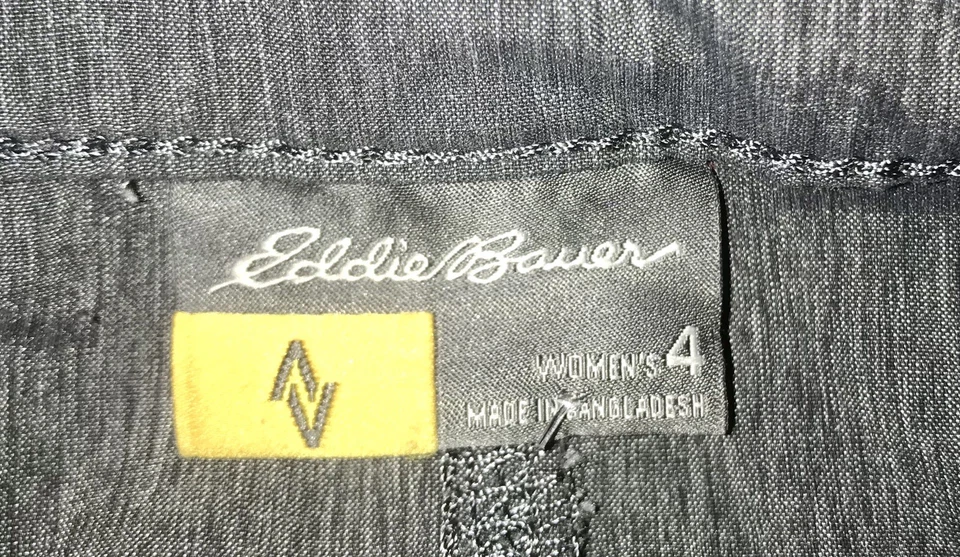 Pantalones Cortos Eddie Bauer Verano Trail Mujer Talla 4 Bolsillos Carga Secado Rápido Senderismo Gris Foto 4 de 4