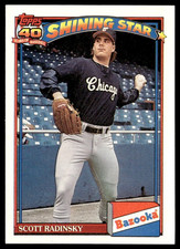 1991 Topps Bazooka Shining Stars Scott Radinsky #22 Chicago White Sox