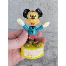 VTG 1977 4" Mickey Mouse Push-Up Puppet Gabriel Industries, Made in Hong Kong