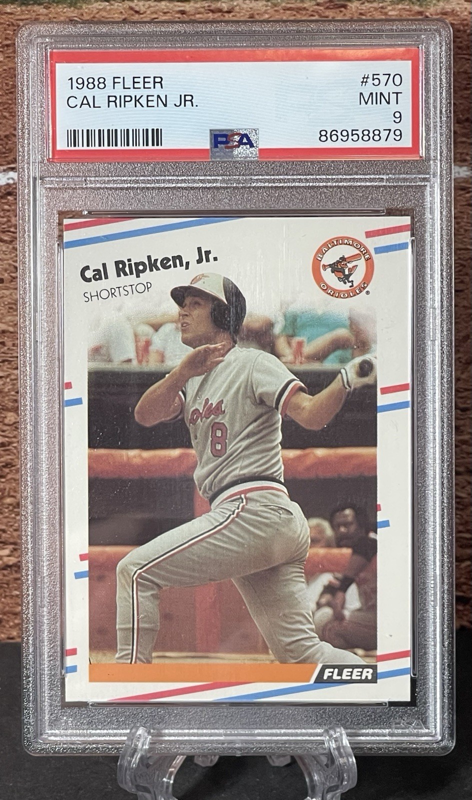 1988 Fleer Cal Ripken Jr. #570 PSA 9 Mint HOF Baltimore Orioles