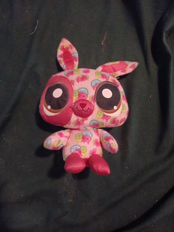 Littlest Pet Shop Happiest Bunny Rabbit LPS 10" Lollipops Plush Hasbro