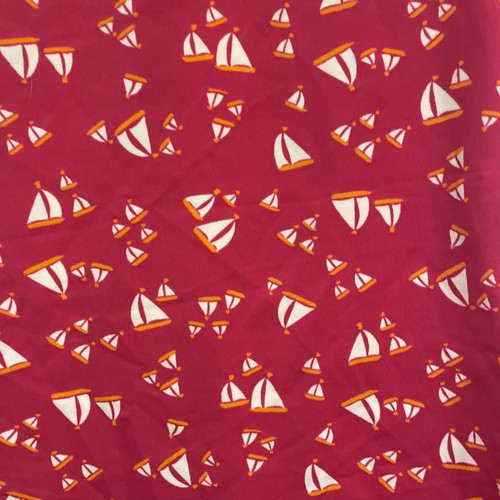 LANDS' END Pink/Orange Sailboats Rash Guard Swim Shirt Size M (10/12) Girl's - Picture 4 of 4