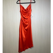 Alice+Olivia Women's Vista Slit Slip Dress in Red Size 2