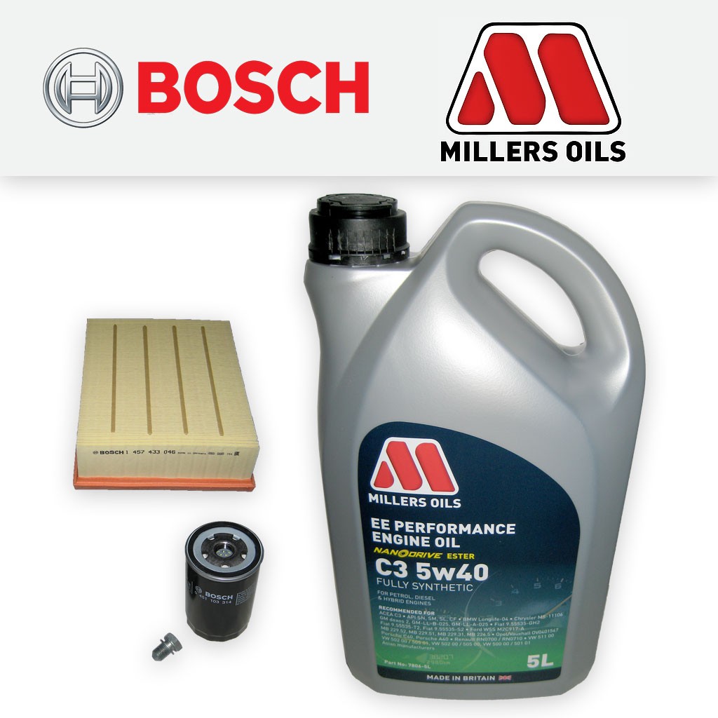 SERVICE KIT for AUDI A4 (B6) 2.0 16V FSI OIL AIR FILTERS +5w40 OIL (2002-2005)