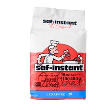 SAF Instant Yeast Red for Baking Cake, Bread and Dough, 16 Ounce Pack of 1