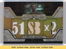 2008 Topps Triple Threads Relics Gold 7/9 Hanley Ramirez #TTR-86 READ 1v1