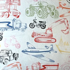 IKEA Ljudlig Vehicle Transportation Truck Plane Twin Duvet Cover