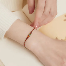 for couples lucky colorful rope bracelet adjustable size hand-woven rope 1PC