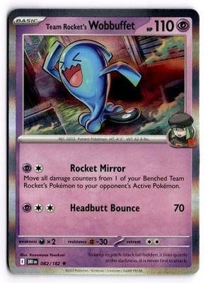 Team Rocket's Wobbuffet - RARE SV10: Destined Rivals 082/182