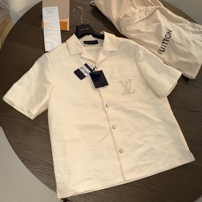 Louis Vuitton English EMB Button Down Size MO (medium US Men)