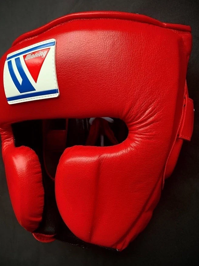 Authentic Winning FG-2900 Boxing Headgear Size L Red - Image 2 of 2