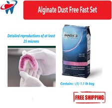 MARK3 Evolution Color Changing Alginate, Dust Free, Fast Set, 1.1 Lb, 1/Pk USA