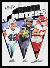 2023 Prestige #AM-13 Deuce Vaughn / Felix Uzomah / Tyler Lockett Alma Maters