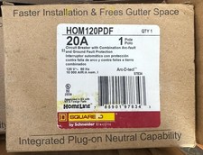 NEW HOMELINE HOM120PDF HOM120PDFC 20A AFCI/GFCI -PLUG ON NEUTRAL SQUARE D