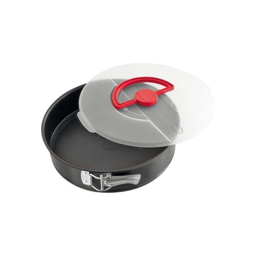 Dr.Oetker Springform Bake & Go with lid Ø26 cm in black, Stainless Steel, 26 x 2