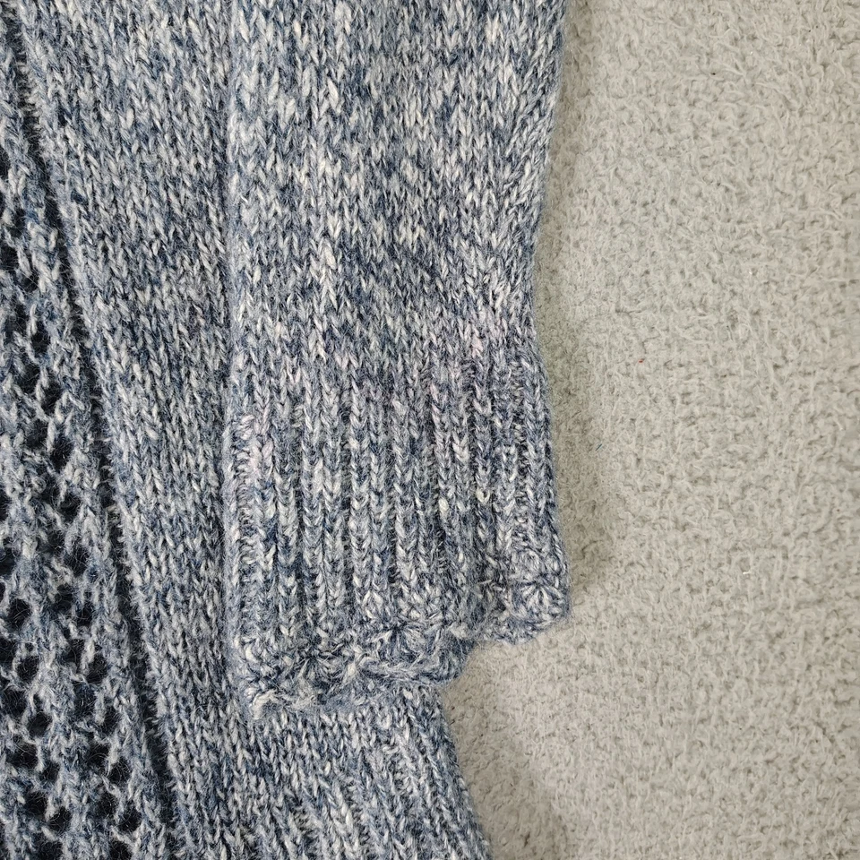 Cárdigan Suéter Preston & York Para Mujer Talla Grande Gris Tejido Abierto Informal Foto 4 de 4