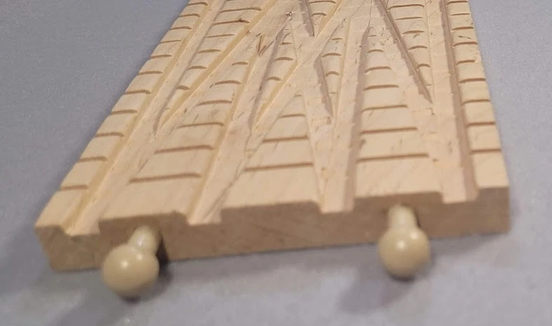 Thomas Madera Doble Cruzado Clickity-Clack Track Foto 4 de 4